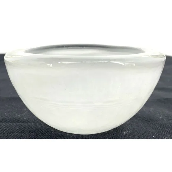 Kosta Boda Sweden Snow White Votive Glass Candle Holder 4 x 2" Frosted - Picture 4 of 7